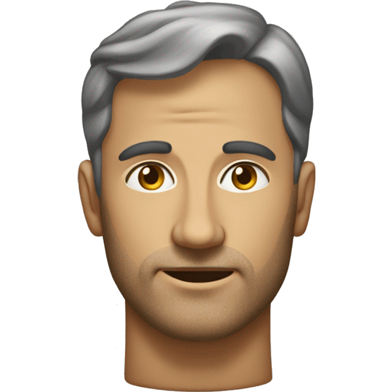 a man's head above another man's head emoji