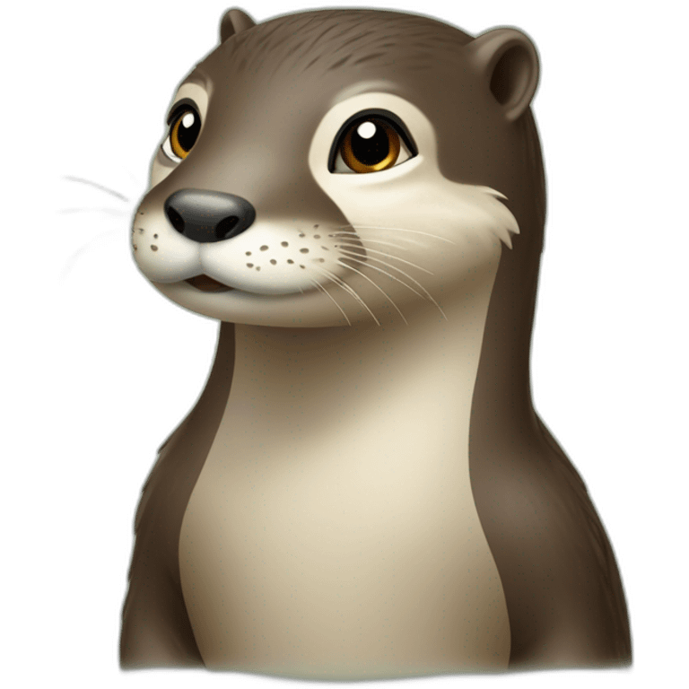 Loutre sur un poney emoji