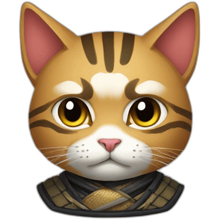 Samurai cat emoji