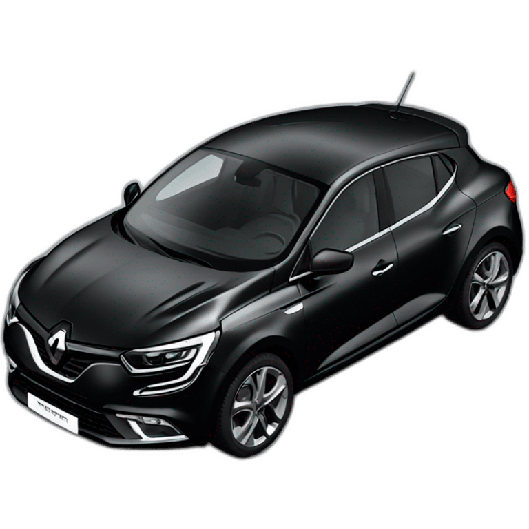 Black Renault megane 4 emoji