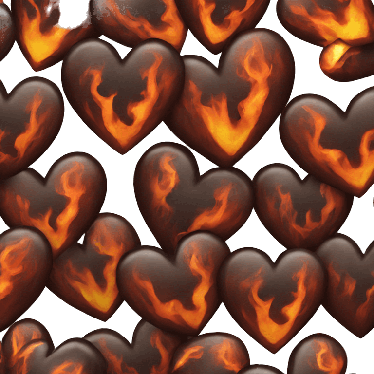 Black fire heart emoji