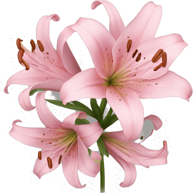 pink Lilies emoji