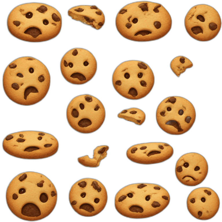 cookie eating emoji