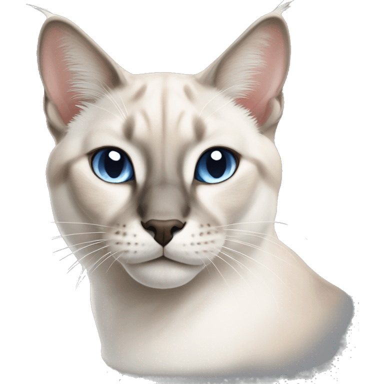 White lynx point Siamese cat  emoji