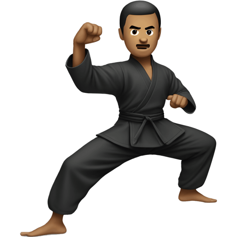 Kung fu kick emoji