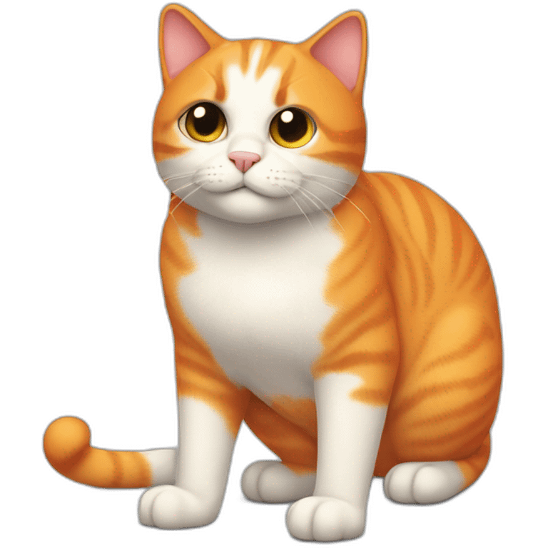 aN orange tubby cat with a crippled right ear emoji