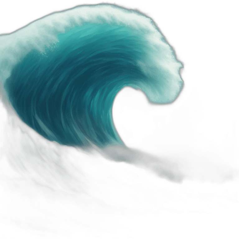 Tsunami wave emoji