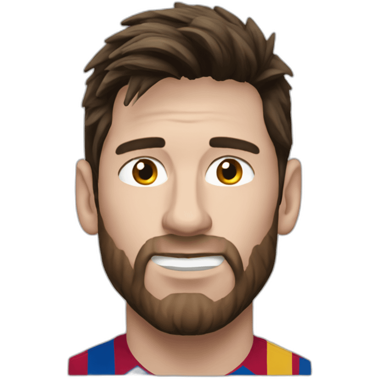 Messi juste face emoji