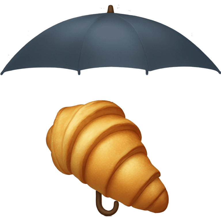 Croissant Under umbrella emoji