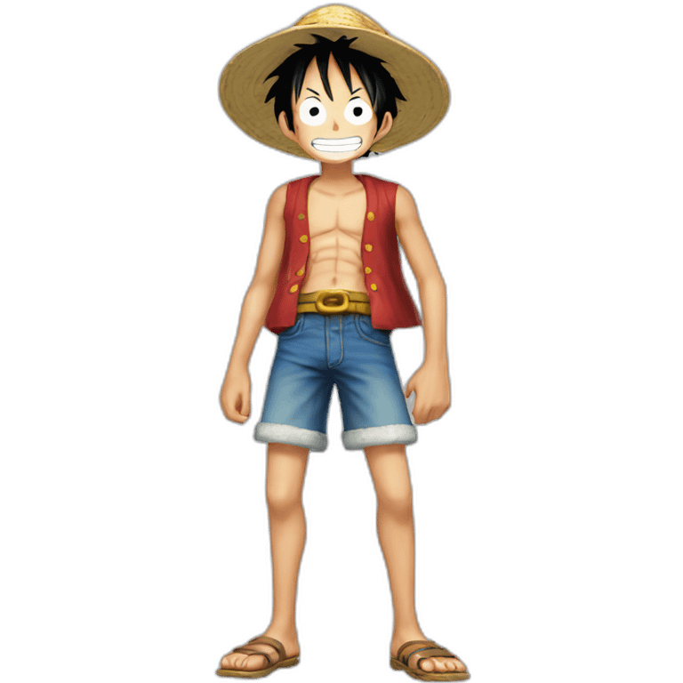 Luffy standing  emoji