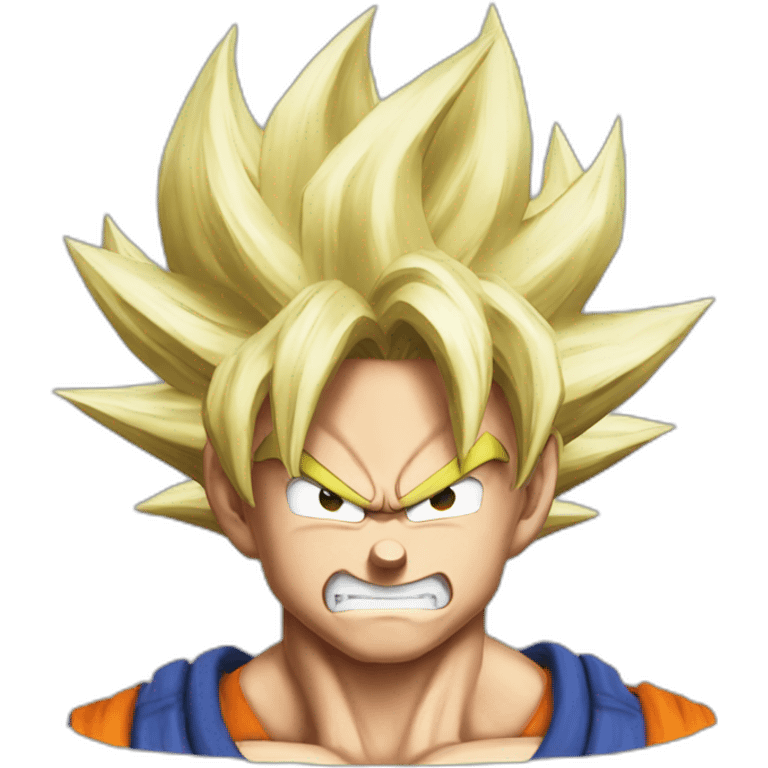 Super Sayian Mad Goku emoji