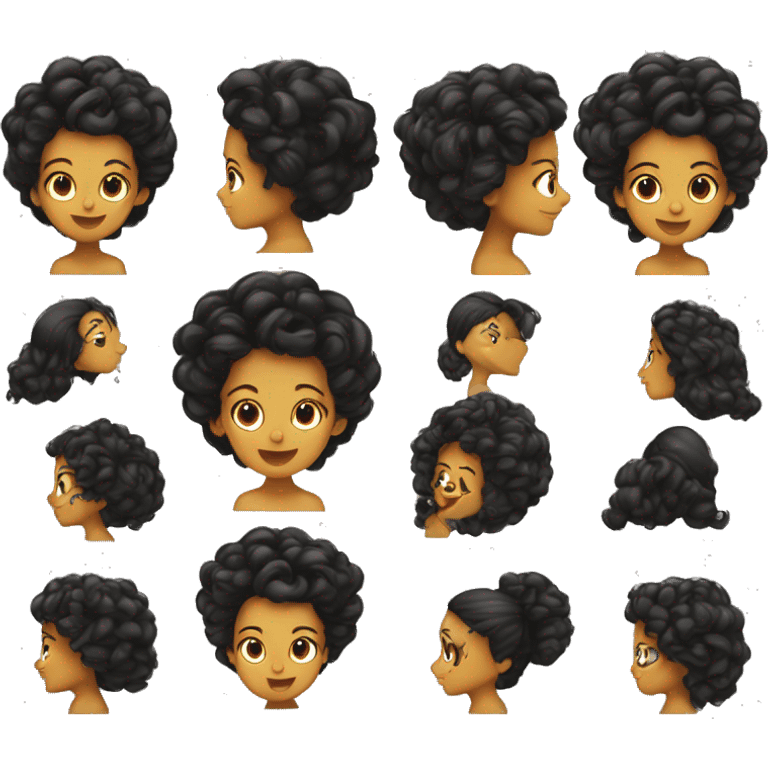 uma morena de cabelo preto voando emoji