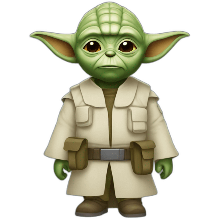 yoda soldier  emoji