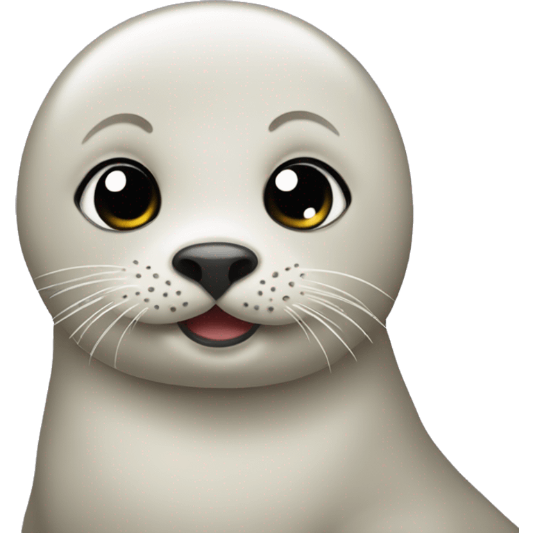 Little seal in love emoji