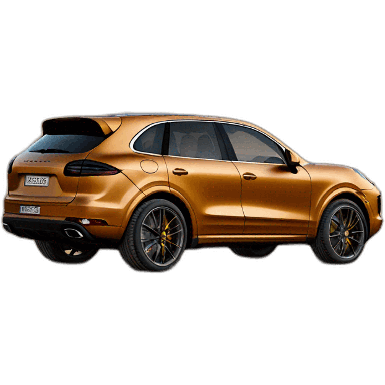 Porsche Cayenne in the sahara emoji