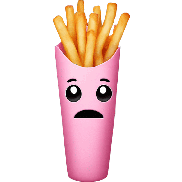 pastel pink fries emoji