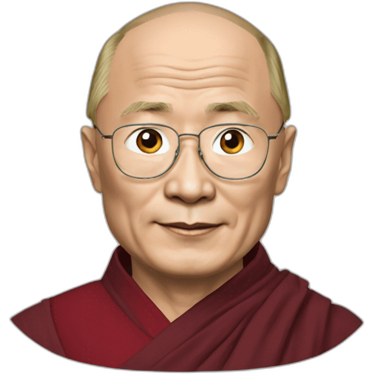 Putin as dalai lama emoji