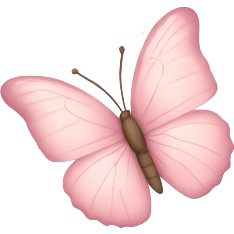 Soft Light pink butterfly emoji