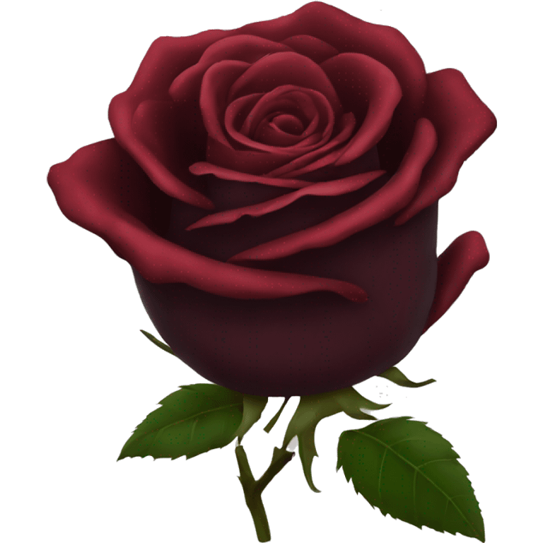 Dark red rose emoji