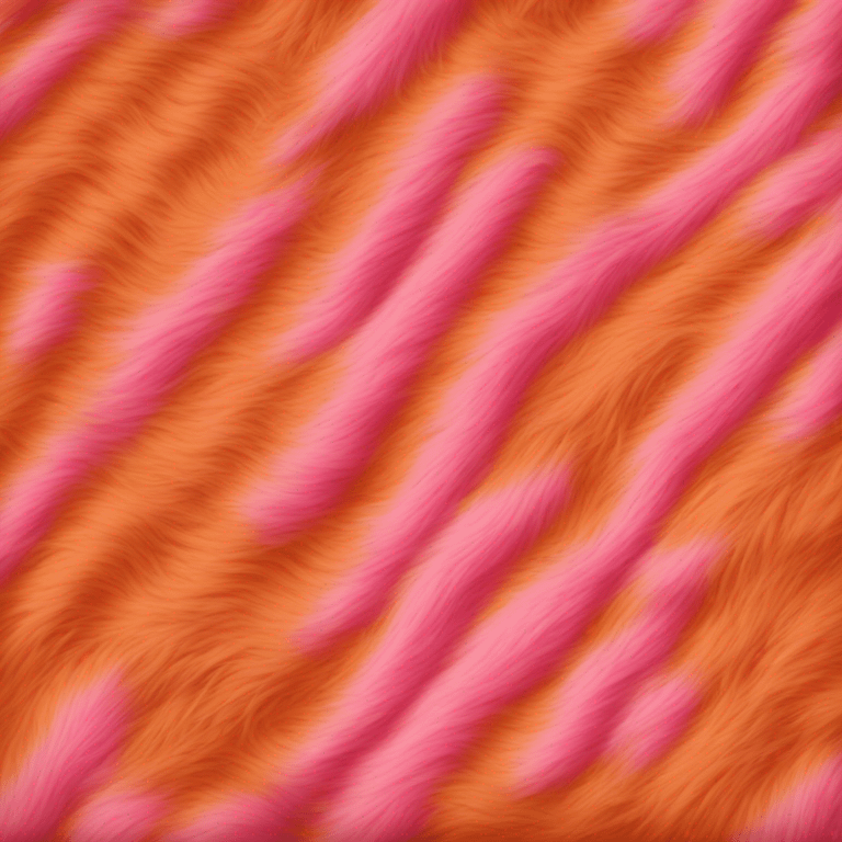 Orange and pink fur blanket  emoji