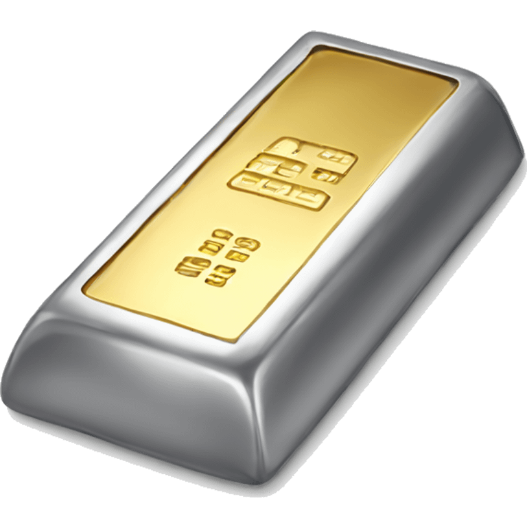 silver gold bar emoji