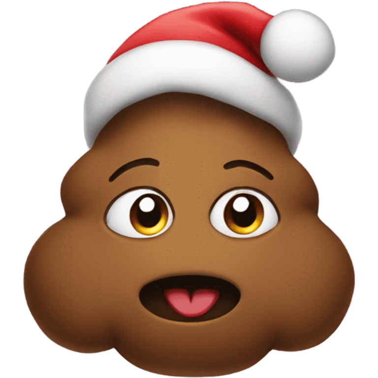 Christmas poo emoji