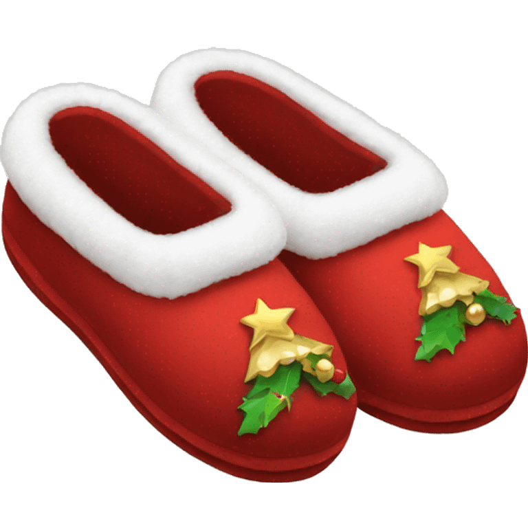 Christmas slippers emoji