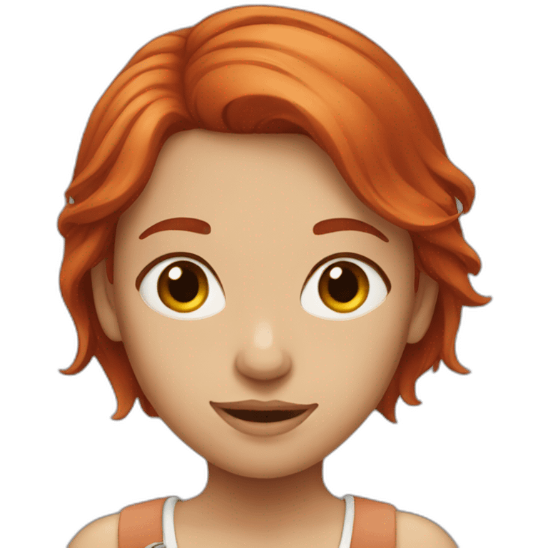 red-haired girl emoji