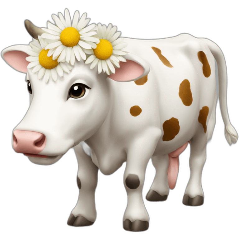 cow-chrysanthemum emoji