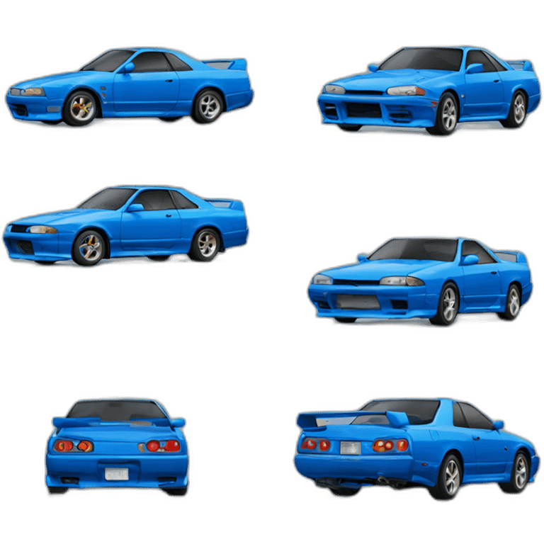 blue nissan skyline emoji