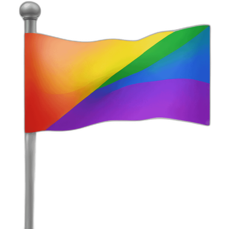 lgbt flag with no entry sign emoji