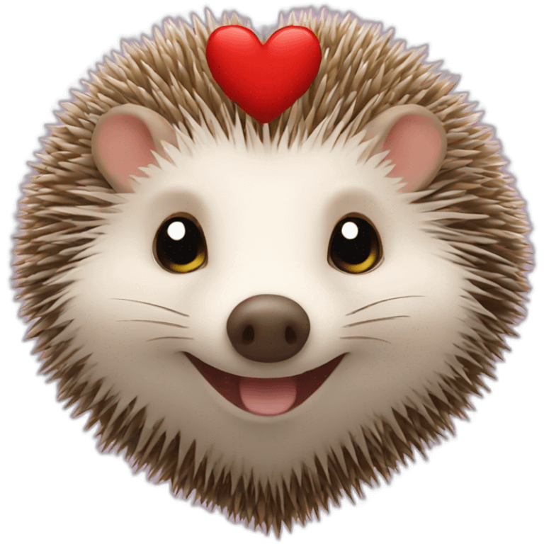 hedgehog heart emoji