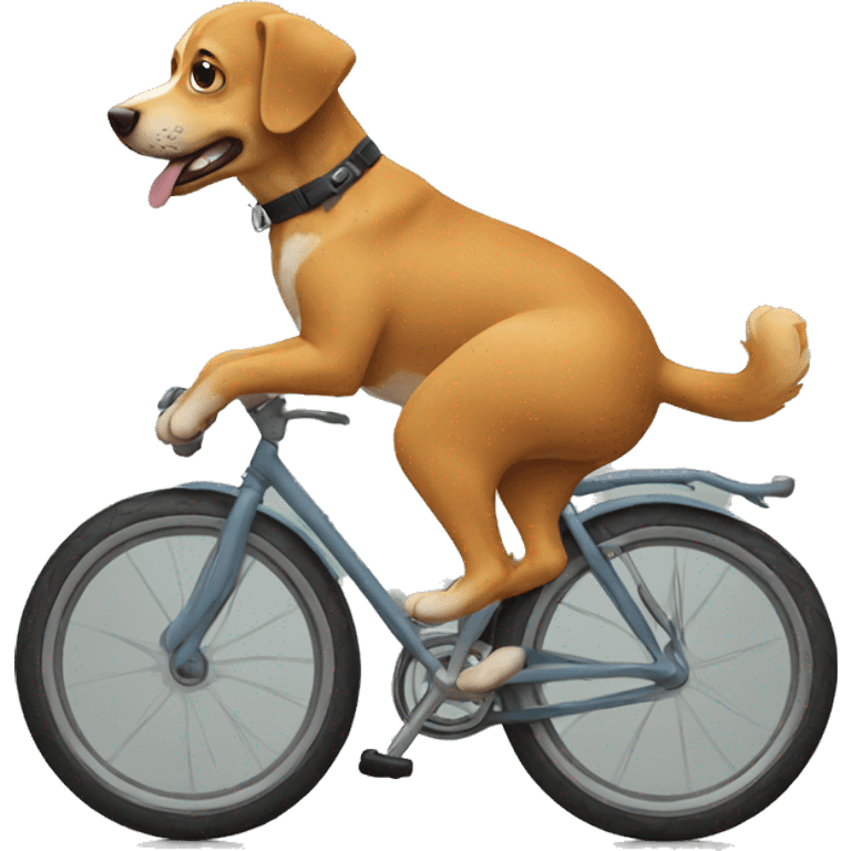 Dog on bike emoji