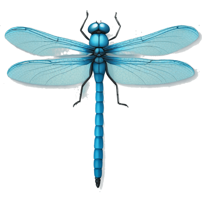 blue dragonfly emoji