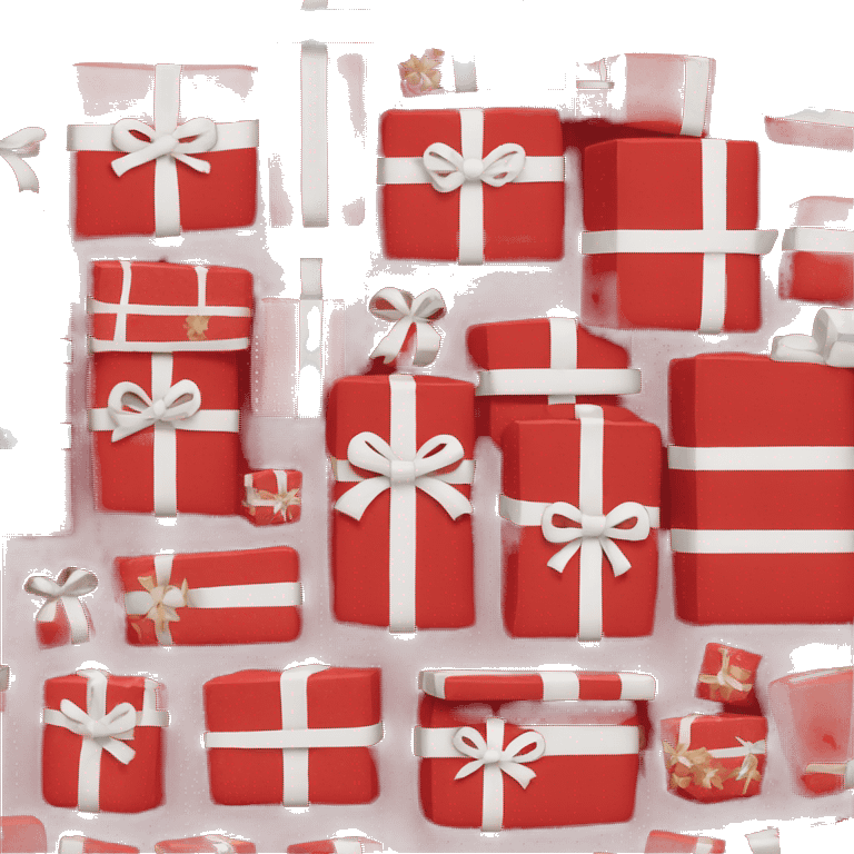 Red Christmas presents  emoji