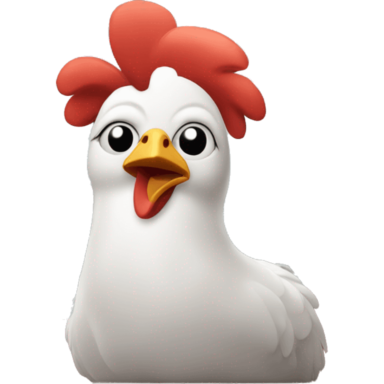 chicken on a cruise ship emoji