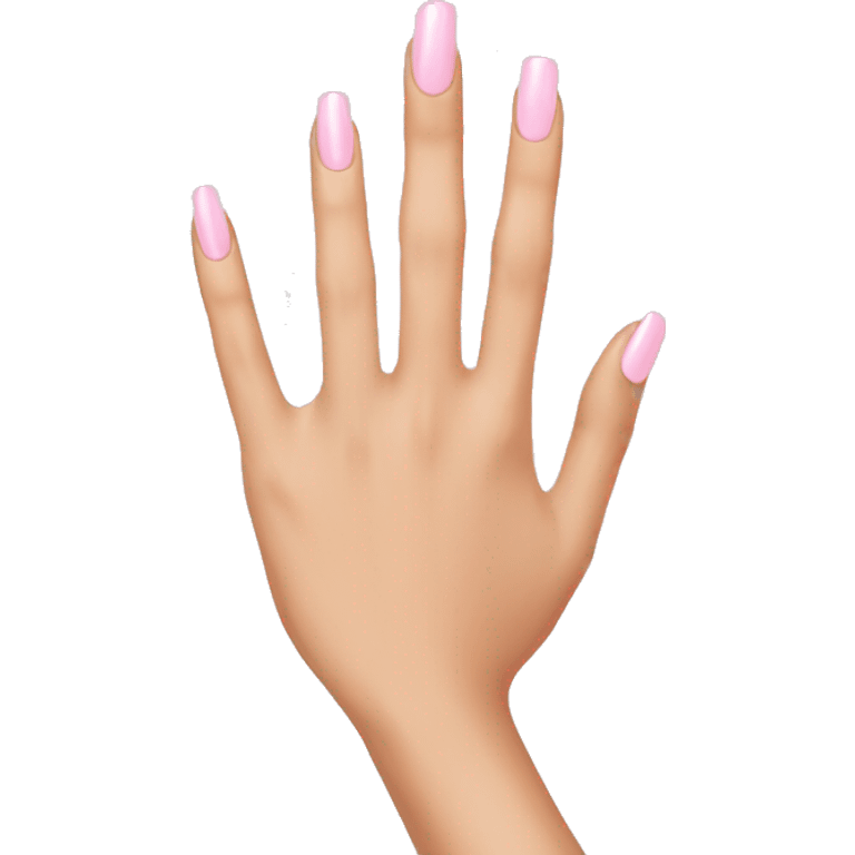 light pink nails emoji