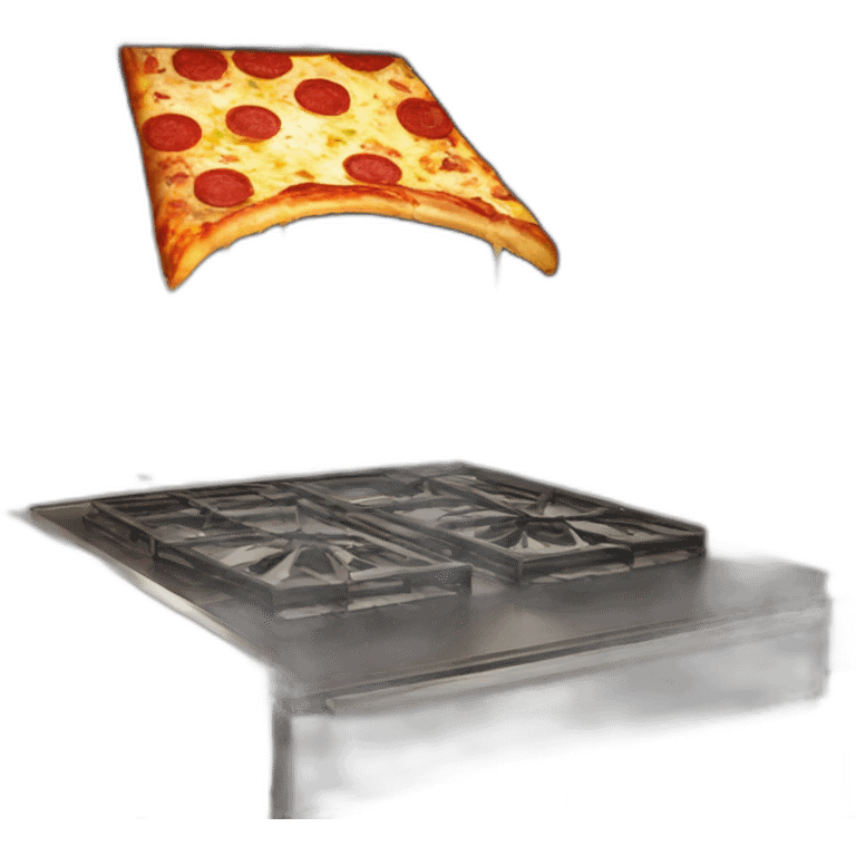 pizza flipped upside down in oven emoji