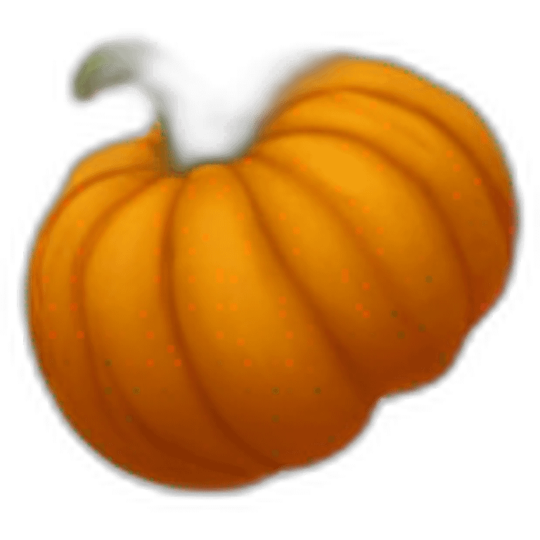 fall colored pumpkins emoji