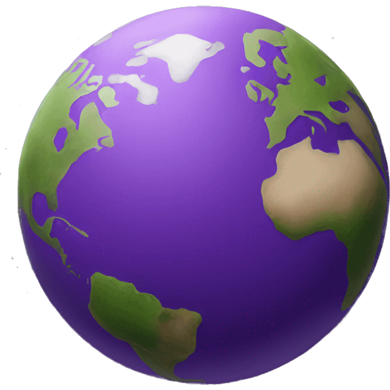 purple usa planet earth emoji