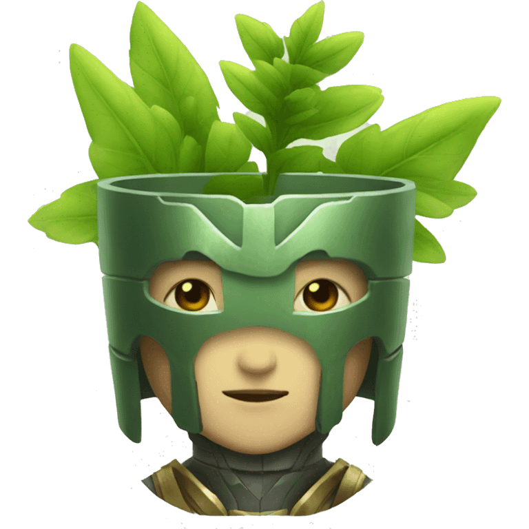 humanoid plant knight emoji