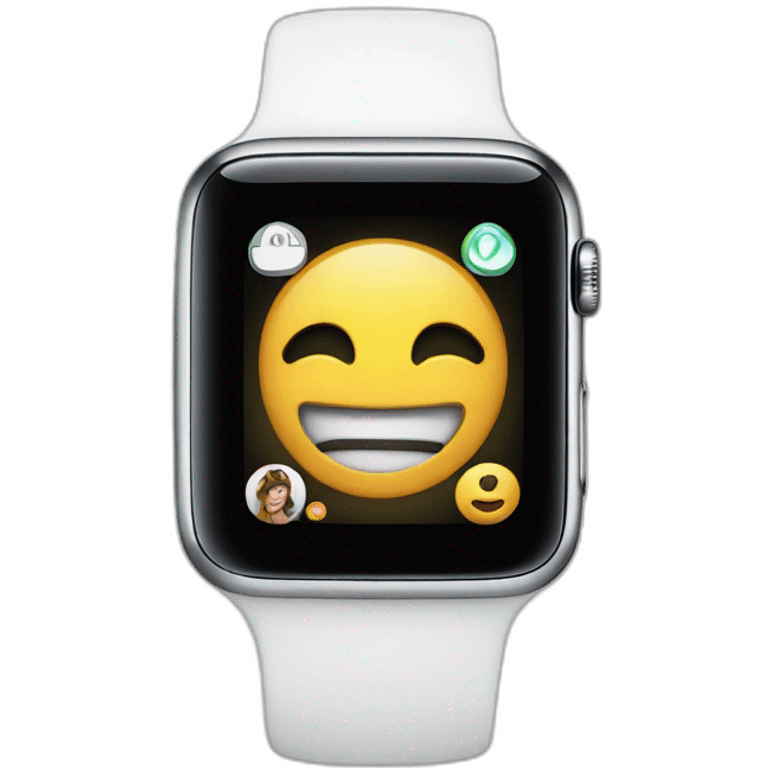 Apple watch Ultra front emoji