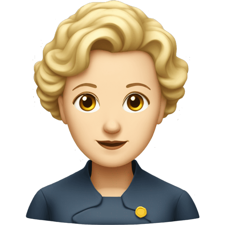 blond marie curie emoji