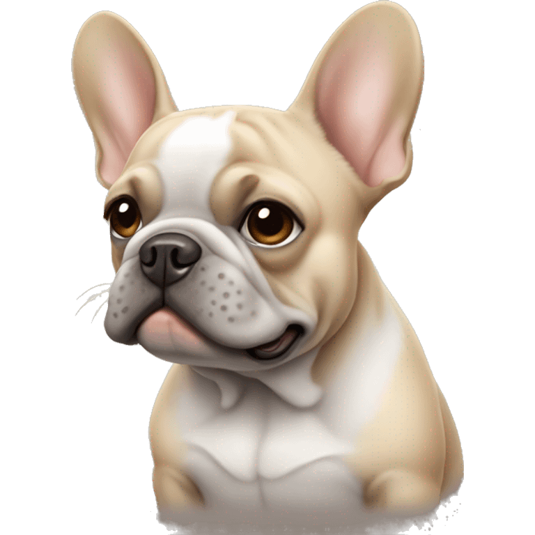  Ashy tan  French bulldog emoji