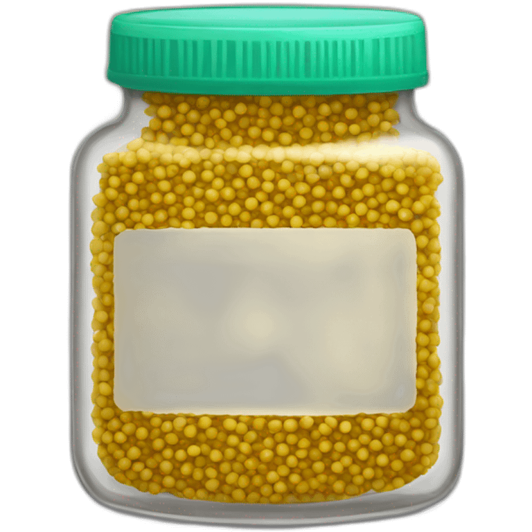 mustard seeds in a short jar emoji