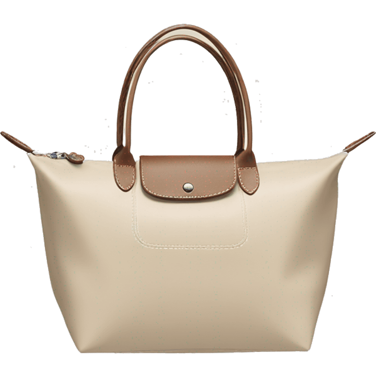 longchamp mini light beige bag emoji