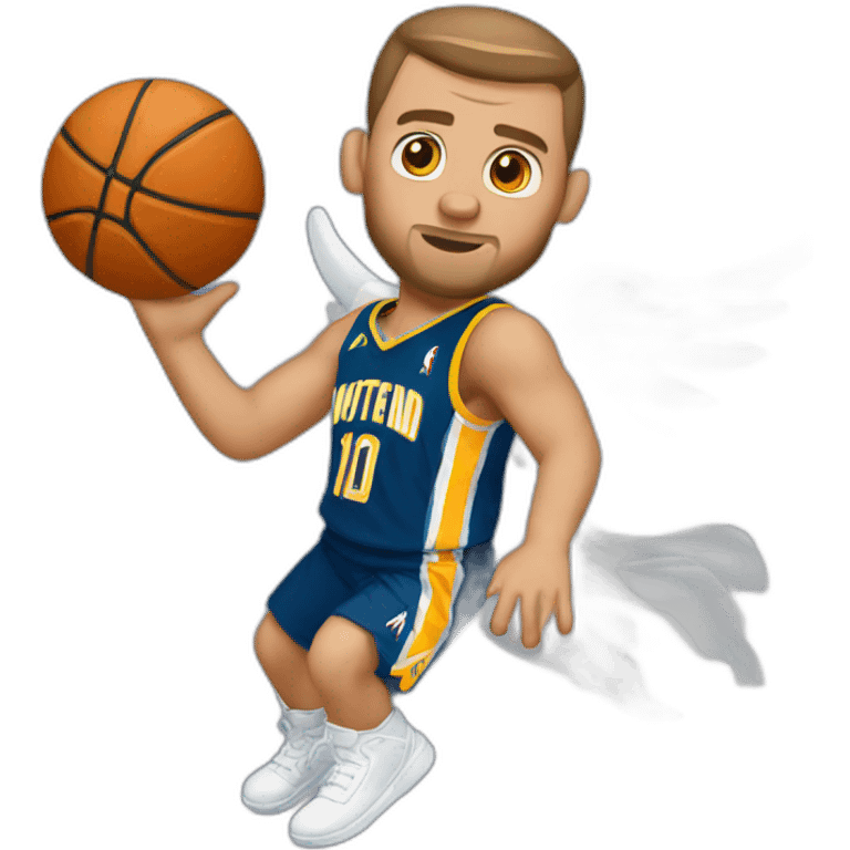 jokic as a basketball angel emoji