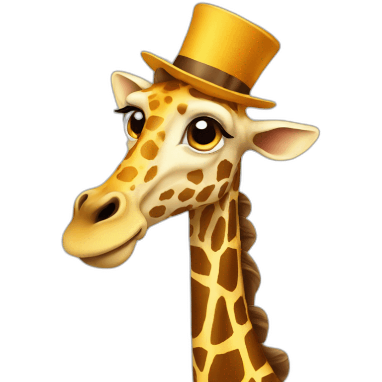 jiraffe with hat emoji