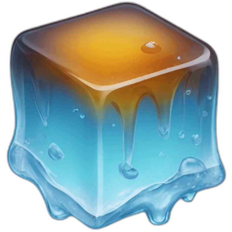 melting ice cube emoji