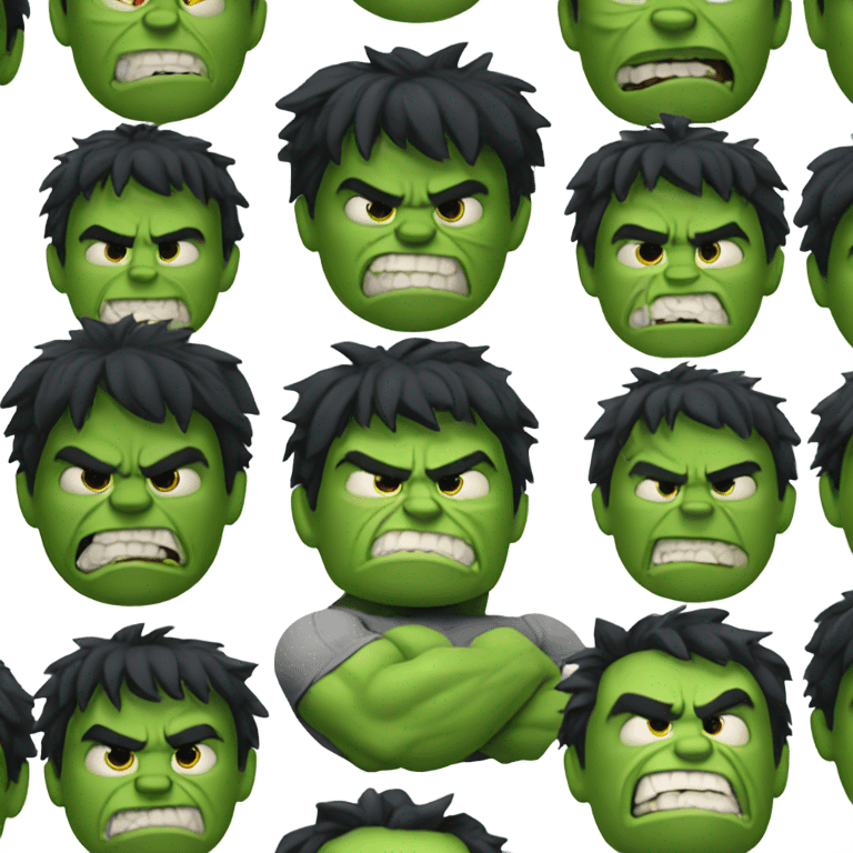 the hulk smowwking  emoji